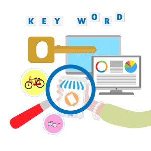 Seo marketing campaign,SEM, Business Search engine optimization. Internet Marketing search flat vector with icons and texts